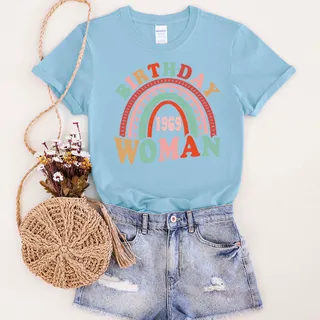 Retro 1969 Birthday T-Shirt – Light Blue