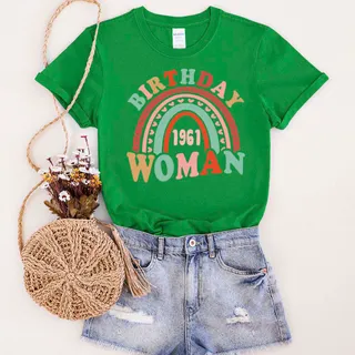 Retro 1961 Birthday T-Shirt – Irish Green