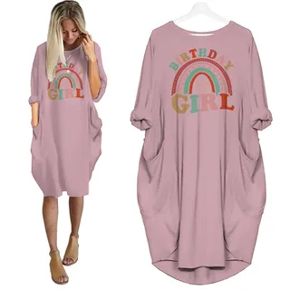 Retro 1995 Birthday Pocket Dress – Pink