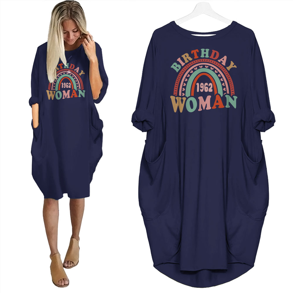 Retro 1962 Birthday Pocket Dress - variant image 1