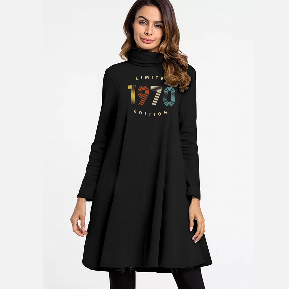 Limited 1970 Women's High Neck Dress - variant image 1