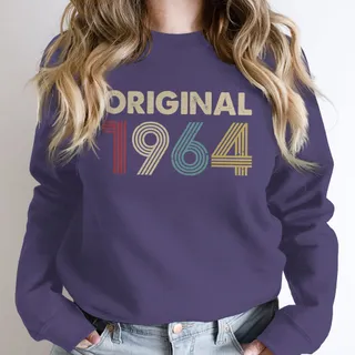 Original 1964 Birthday Sweatshirt – Purple