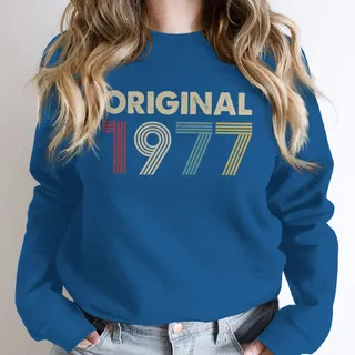 Original 1977 Birthday Sweatshirt – Royal