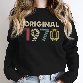 Original 1970 Birthday Sweatshirt – Black