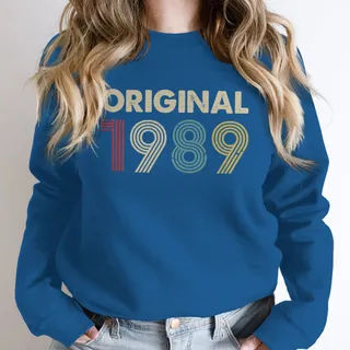 Original 1989 Birthday Sweatshirt – Royal