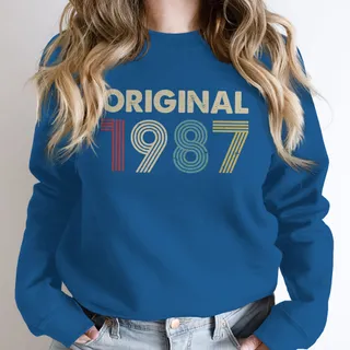 Original 1987 Birthday Sweatshirt – Royal