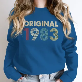 Original 1983 Birthday Sweatshirt – Royal