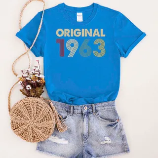 Original 1963 Birthday T-Shirt – Royal