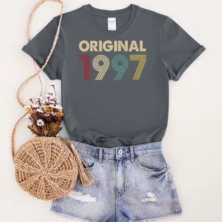 Original 1997 Birthday T-Shirt – Dark Heather