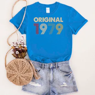 Original 1979 Birthday T-Shirt – Royal