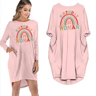 Retro 36 Birthday Pocket Dress – Pink