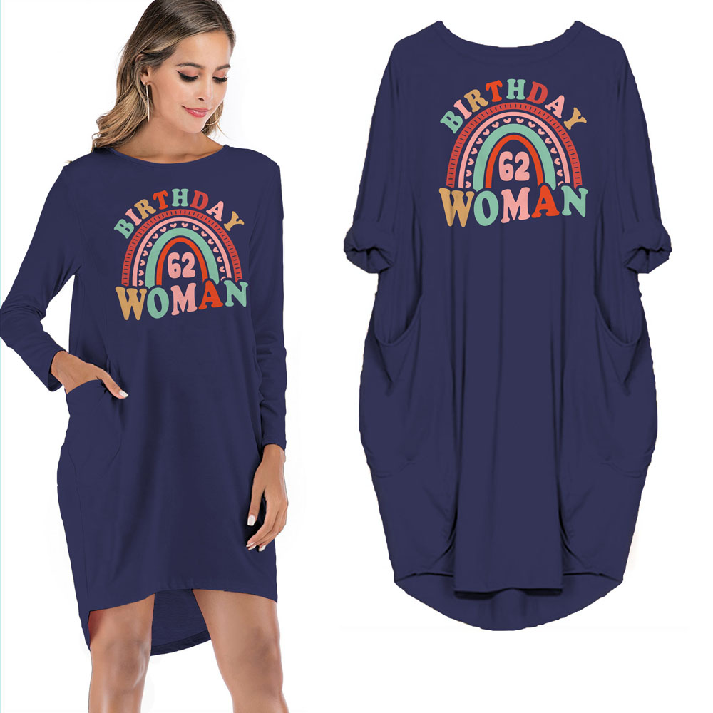 Retro 62 Birthday Pocket Dress - variant image 1