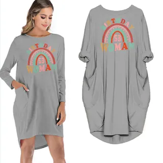 Retro 53 Birthday Pocket Dress – Grey