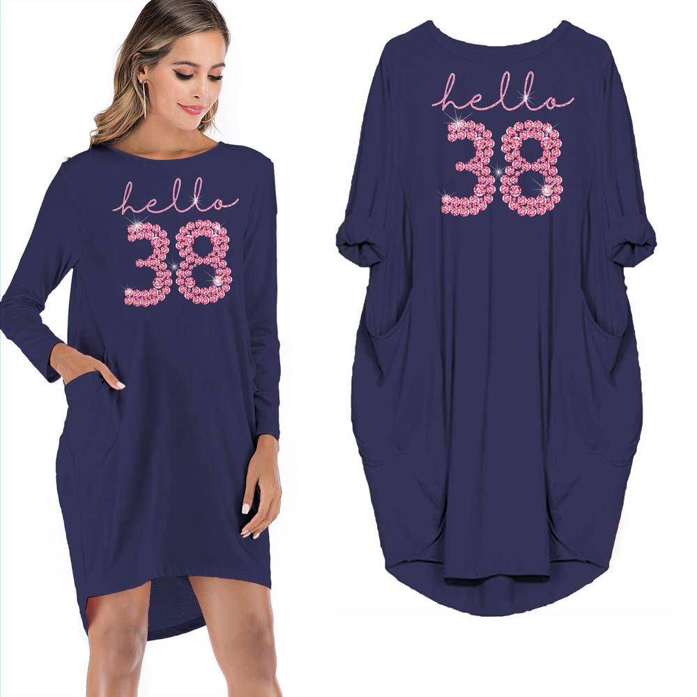 Hello 38 Birthday Pocket Dress - variant image 1