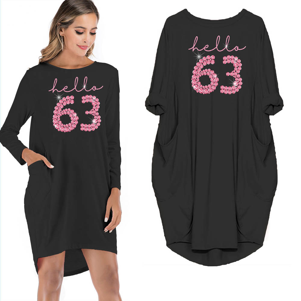 Hello 63 Birthday Pocket Dress - variant image 1