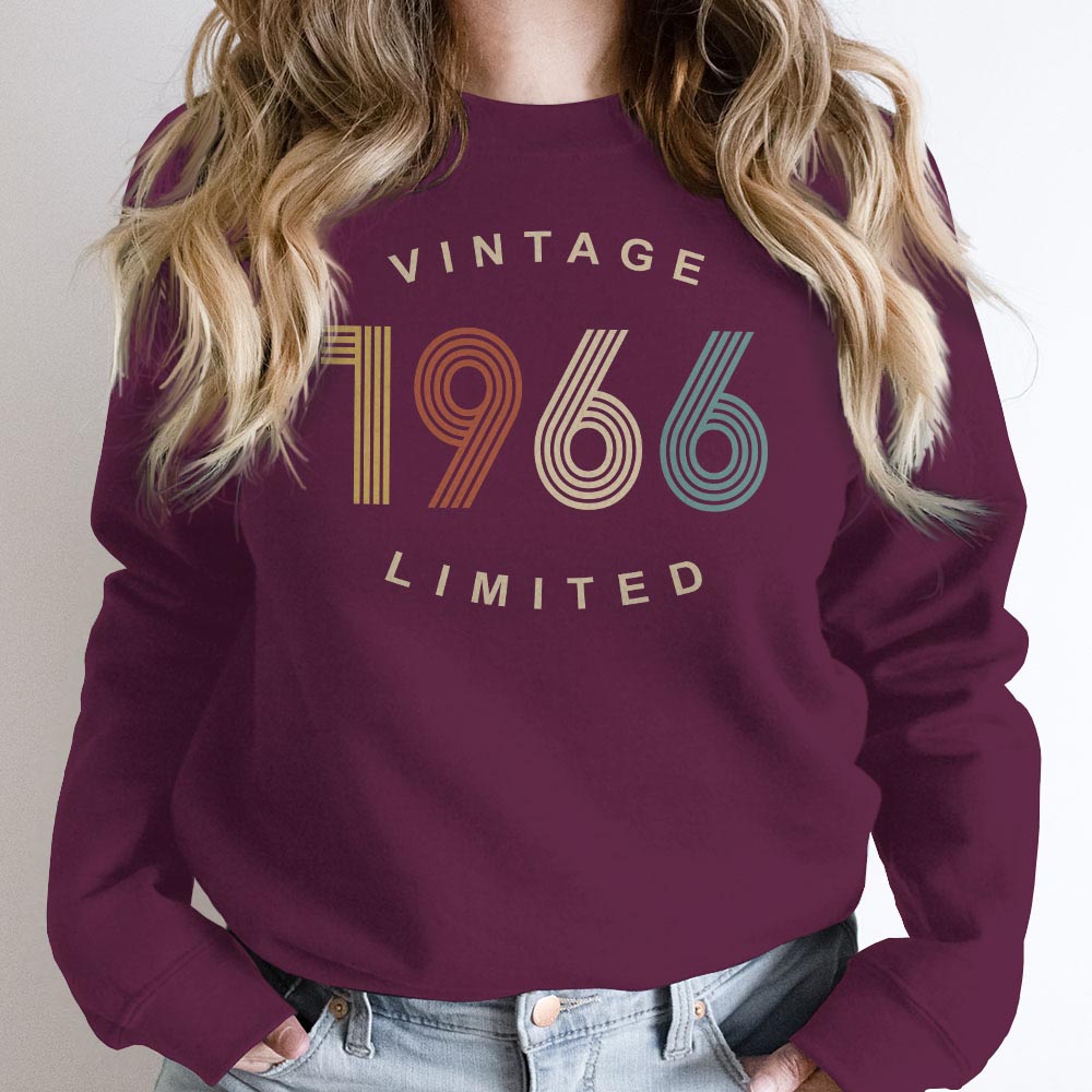 Limited Vintage 1966 Birthday Sweatshirt - variant image 1