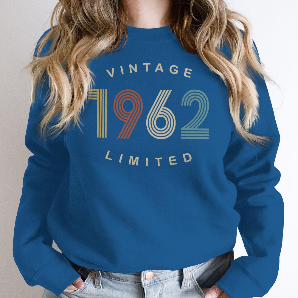 Limited Vintage 1962 Birthday Sweatshirt - variant image 1