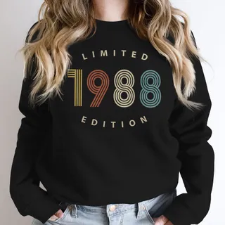 Limited Edition 1988 Birthday Sweatshirt – Black