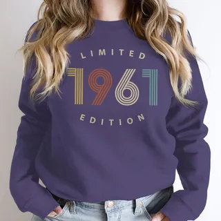 Limited Edition 1961 Birthday Sweatshirt – Purple