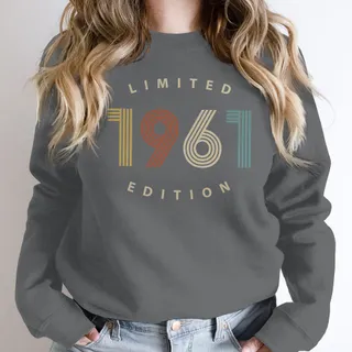 Limited Edition 1961 Birthday Sweatshirt – Dark Grey