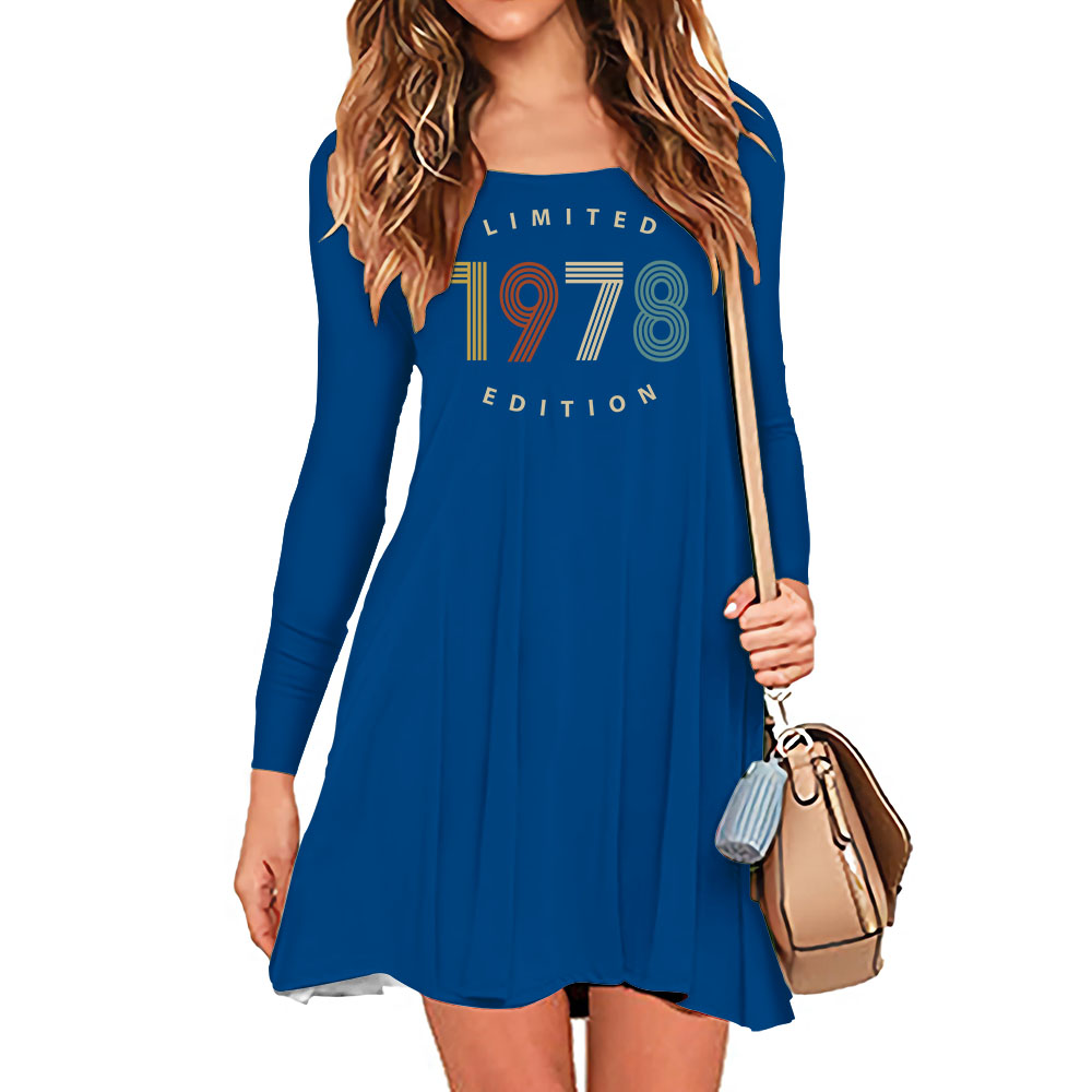 Limited Edition 1978 Birthday Women's Crew Neck Dress - variant image 1