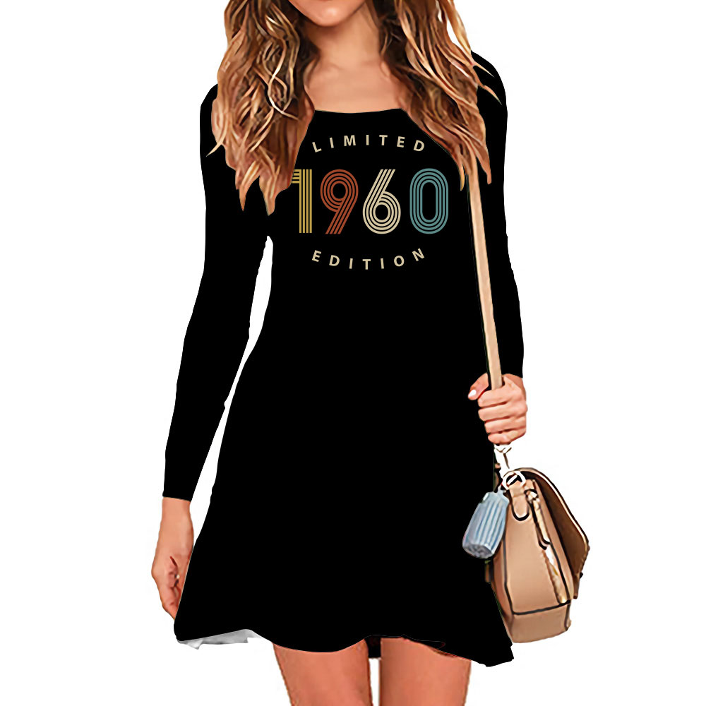 Limited Edition 1960 Birthday Women's Crew Neck Dress - variant image 1