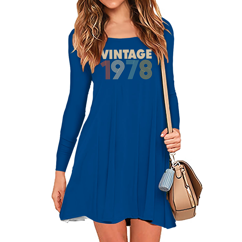 Limited 1978 Birthday Women's Crew Neck Dress - variant image 1