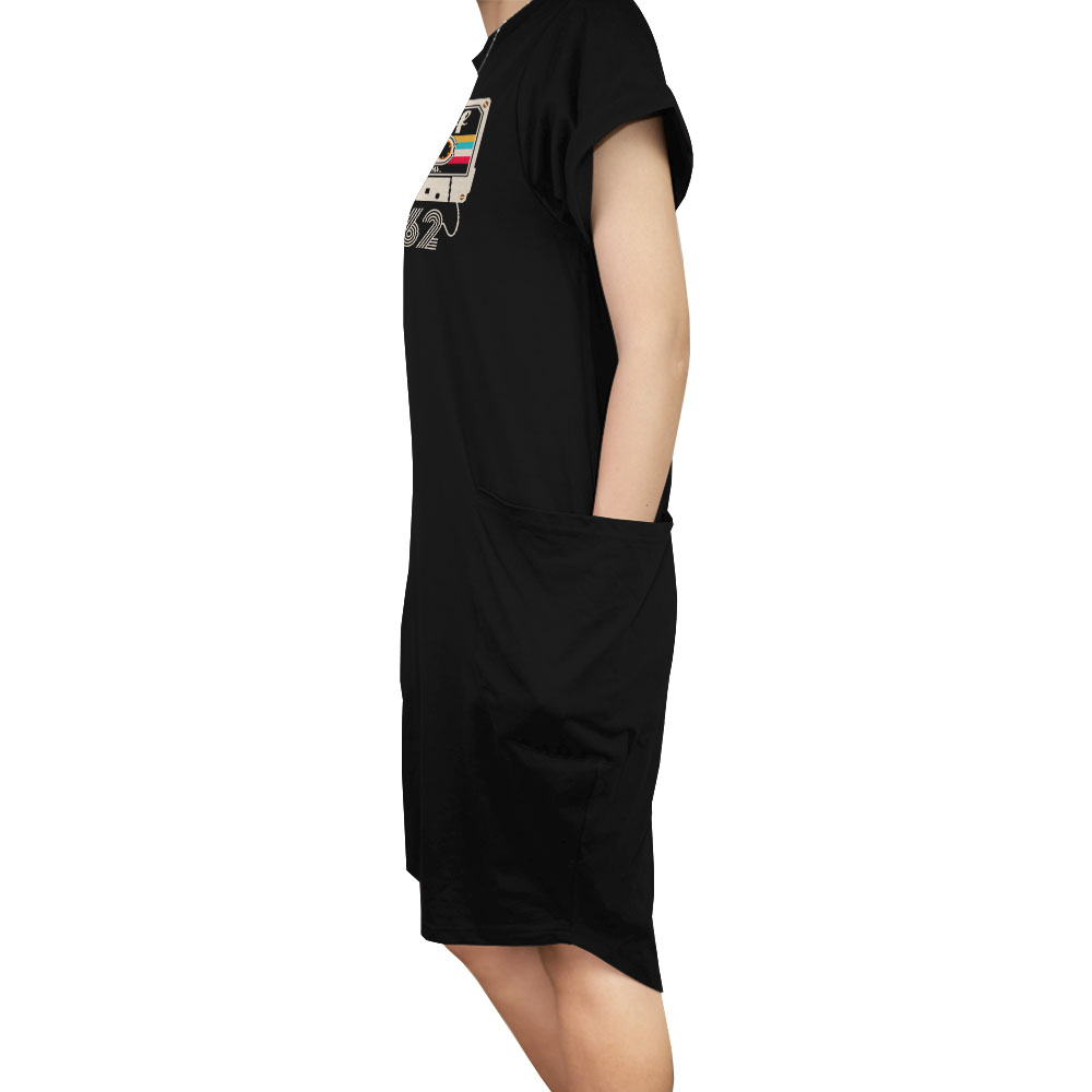 Best Of 1962 Loose Short Sleeve Pocket On Dress Best Of 1962 Loose Short Sleeve Pocket On Dress