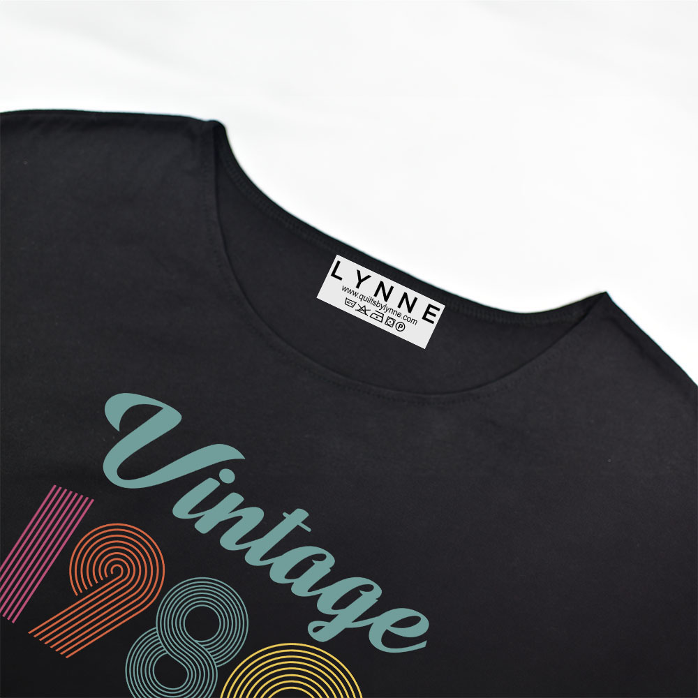 Vintage Edition 1980 Birthday Elastic Waist Dress