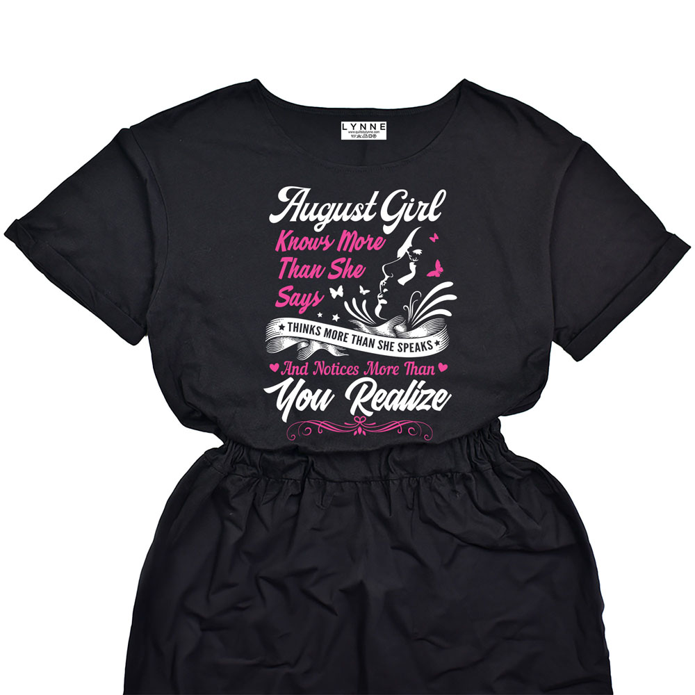Smart August Girl Birthday Elastic Waist Dress Smart August Girl Birthday Elastic Waist Dress