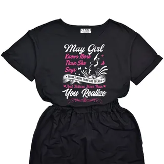 Smart May Girl Birthday Elastic Waist Dress – alternate