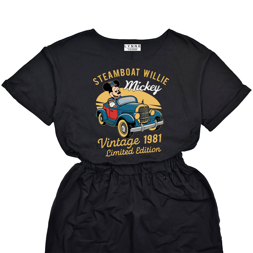 Limited Edition Steamboat 1981 Birthday Elastic Waist Dress Limited Edition Steamboat 1981 Birthday Elastic Waist Dress