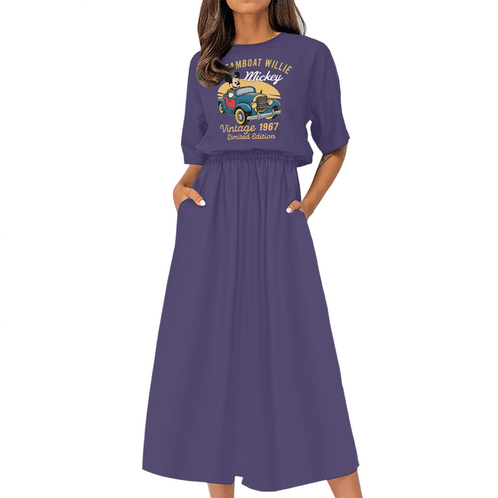Limited Edition Steamboat 1967 Birthday Elastic Waist Dress