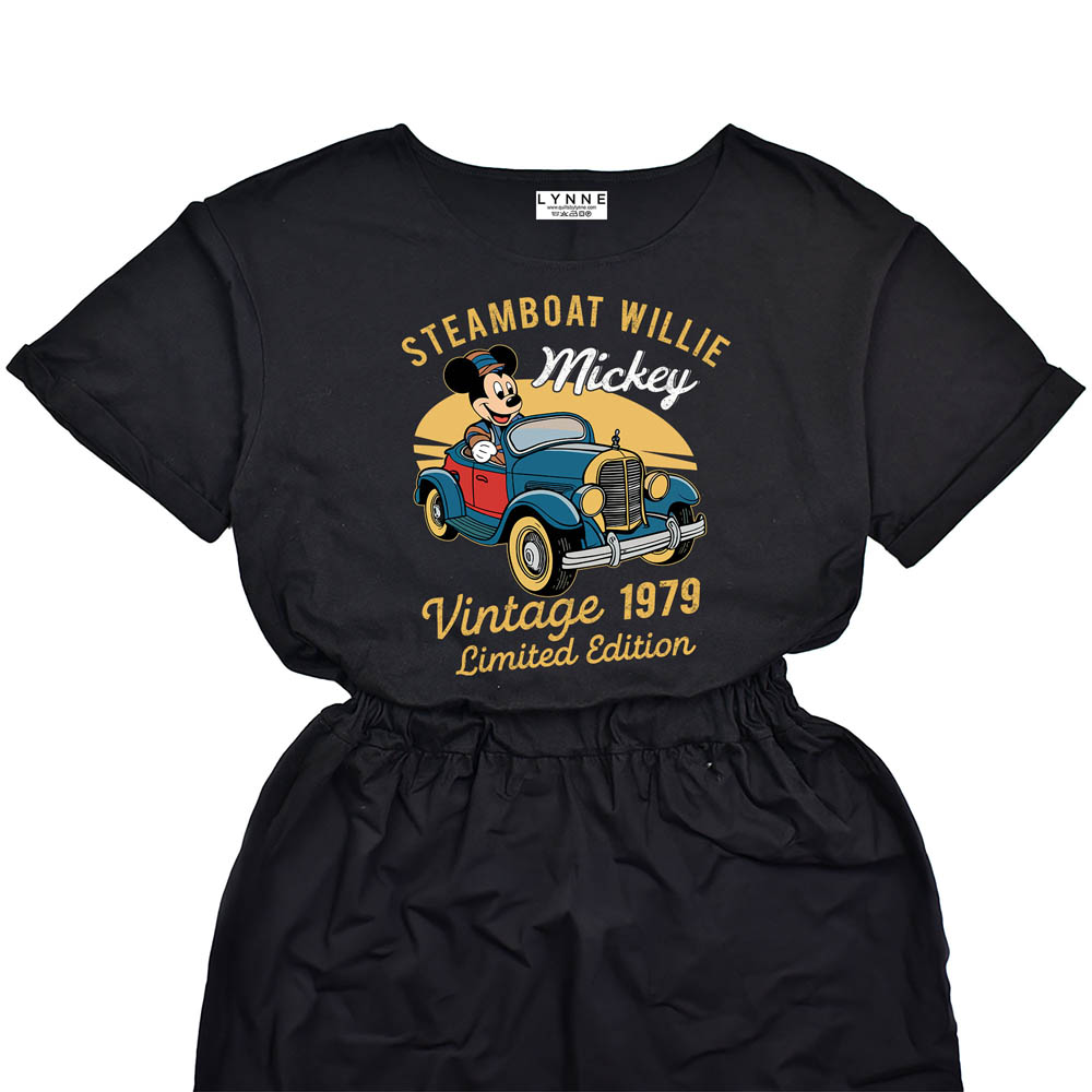 Limited Edition Steamboat 1979 Birthday Elastic Waist Dress
