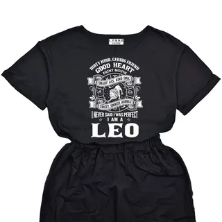 Smart Leo Girl Birthday Elastic Waist Dress – alternate
