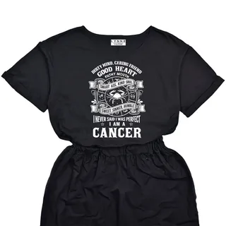 Smart Cancer Girl Birthday Elastic Waist Dress – alternate