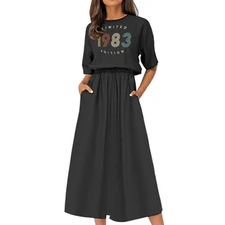 Limited Edition 1983 Birthday Elastic Waist Dress
