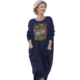Awesome Hippie 1974 Loose Pocket On Dress – alternate
