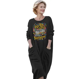 Awesome Hippie 1970 Loose Pocket On Dress