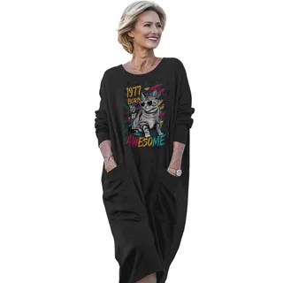 Cool Cat 1977 Birthday Pocket Dress