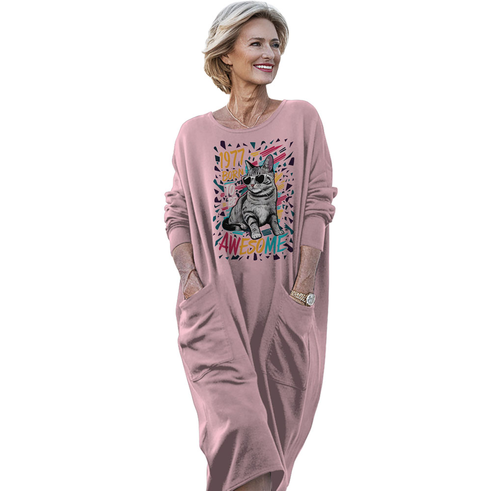 Cool Cat 1977 Birthday Pocket Dress Cool Cat 1977 Birthday Pocket Dress