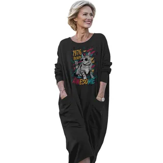 Cool Cat 1976 Birthday Pocket Dress