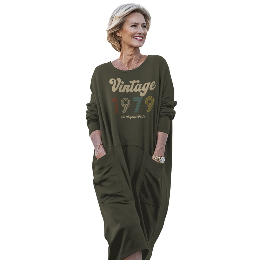 Vintage Original Parts 1979 Birthday Pocket Dress