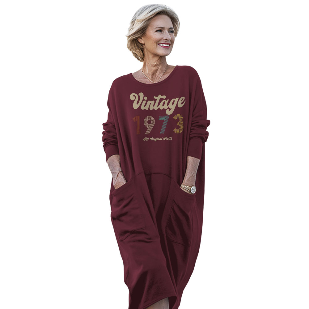 Vintage Original Parts 1973 Birthday Pocket Dress