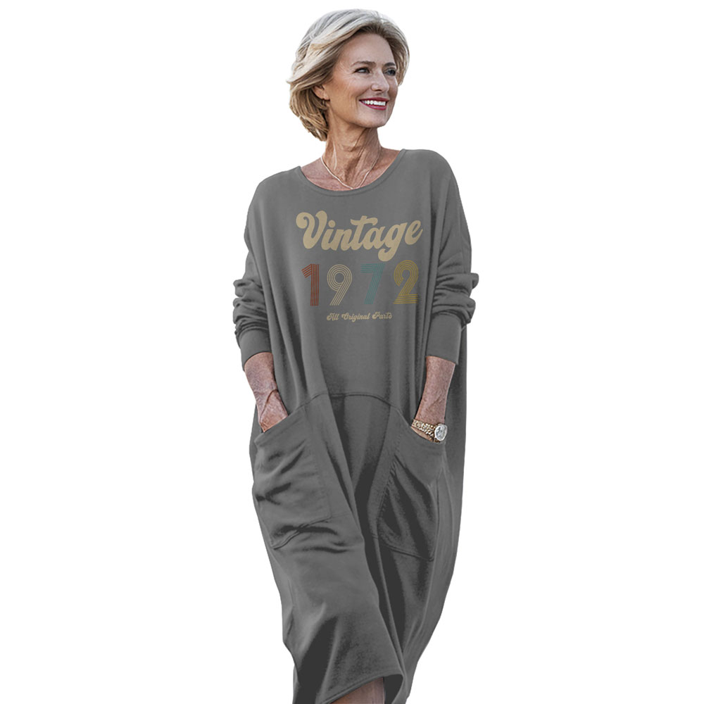 Vintage Original Parts 1972 Birthday Pocket Dress