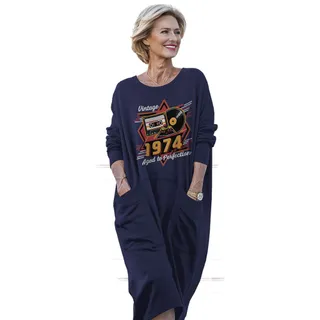 Vintage Aged Perfection 1974 Birthday Pocket Dress – alternate