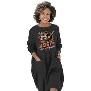 Vintage Aged Perfection 1967 Birthday Pocket Dress