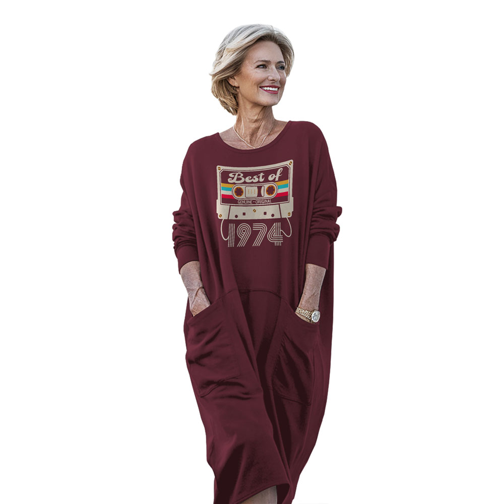 Best Of 1974 Birthday Pocket Dress