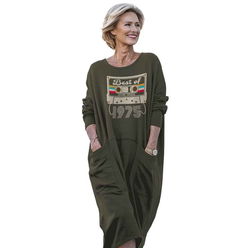 Best Of 1975 Birthday Pocket Dress Best Of 1975 Birthday Pocket Dress
