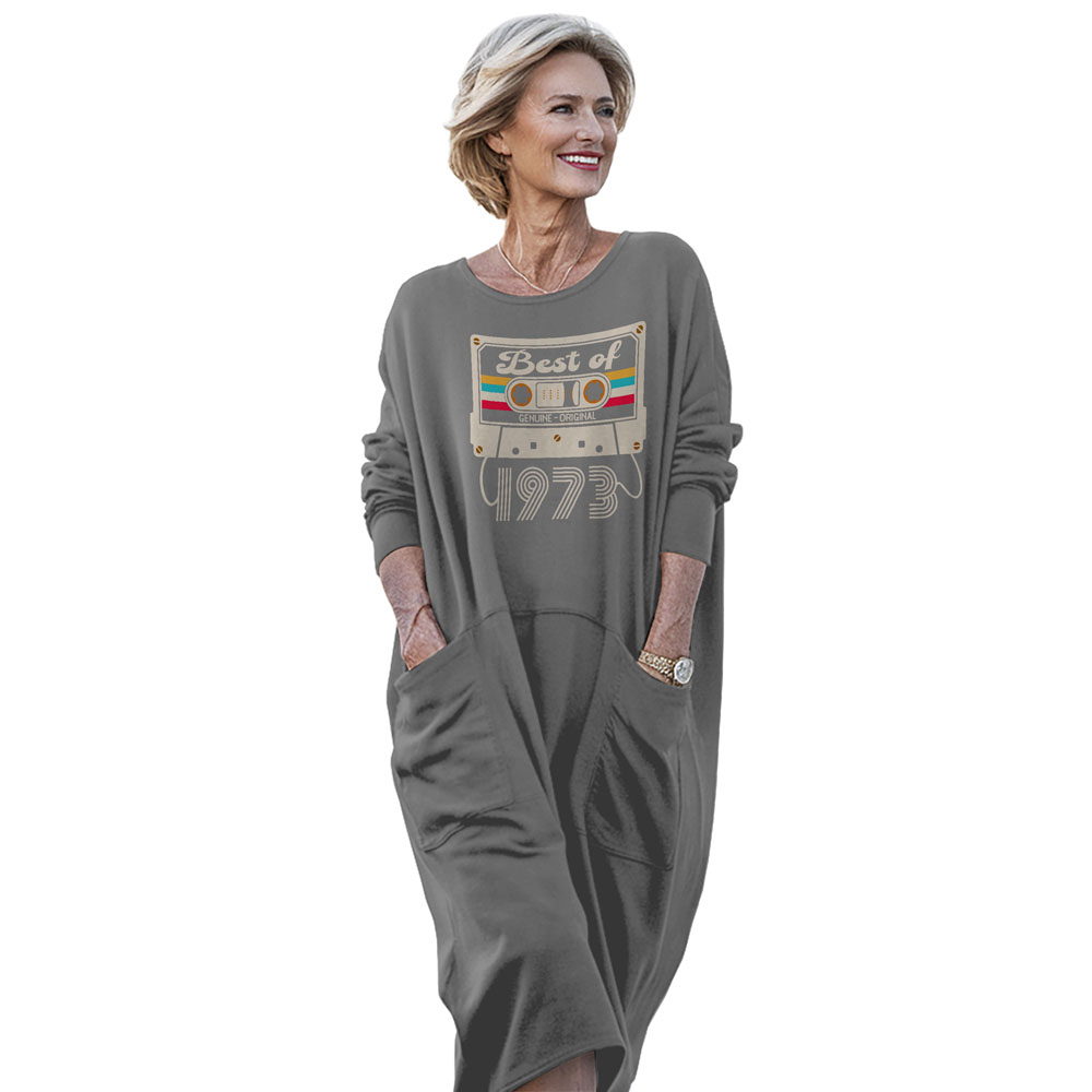 Best Of 1973 Birthday Pocket Dress Best Of 1973 Birthday Pocket Dress